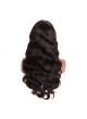 Elwigs Pre Plucked 360 Lace wigs With Baby Hair 100% indian Remy Human Hair body wave Natural Black 10-22inch